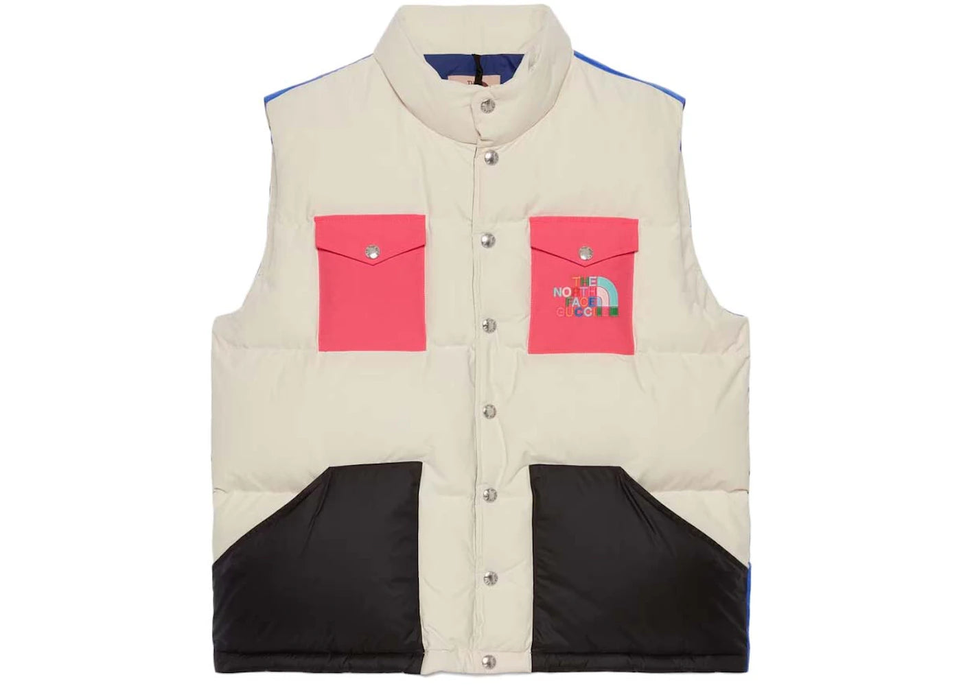 Gucci x The North Face Down Vest White/Dark Pink/Black/Blue