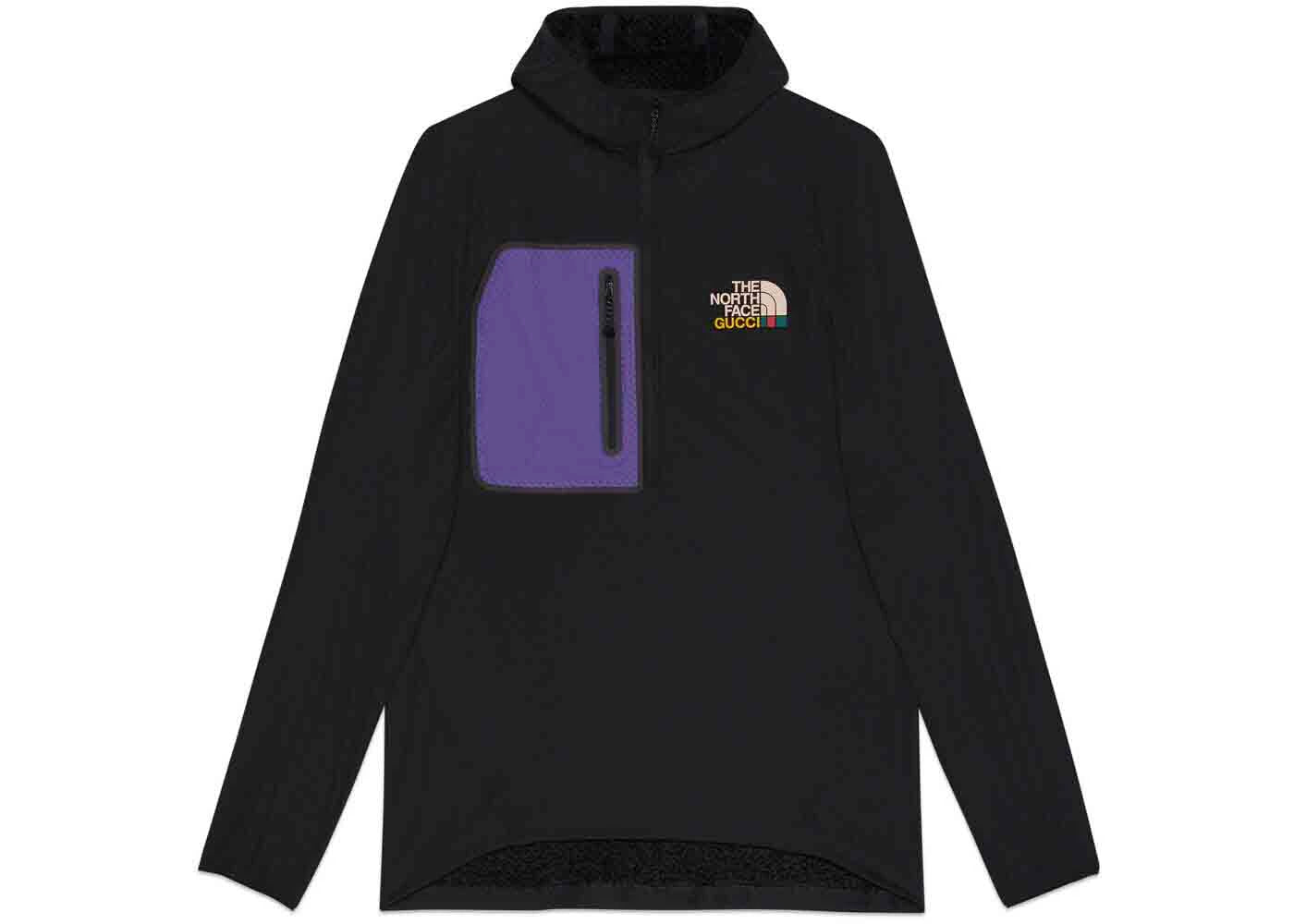 Gucci x The North Face Fleece Pullover Black/Purple