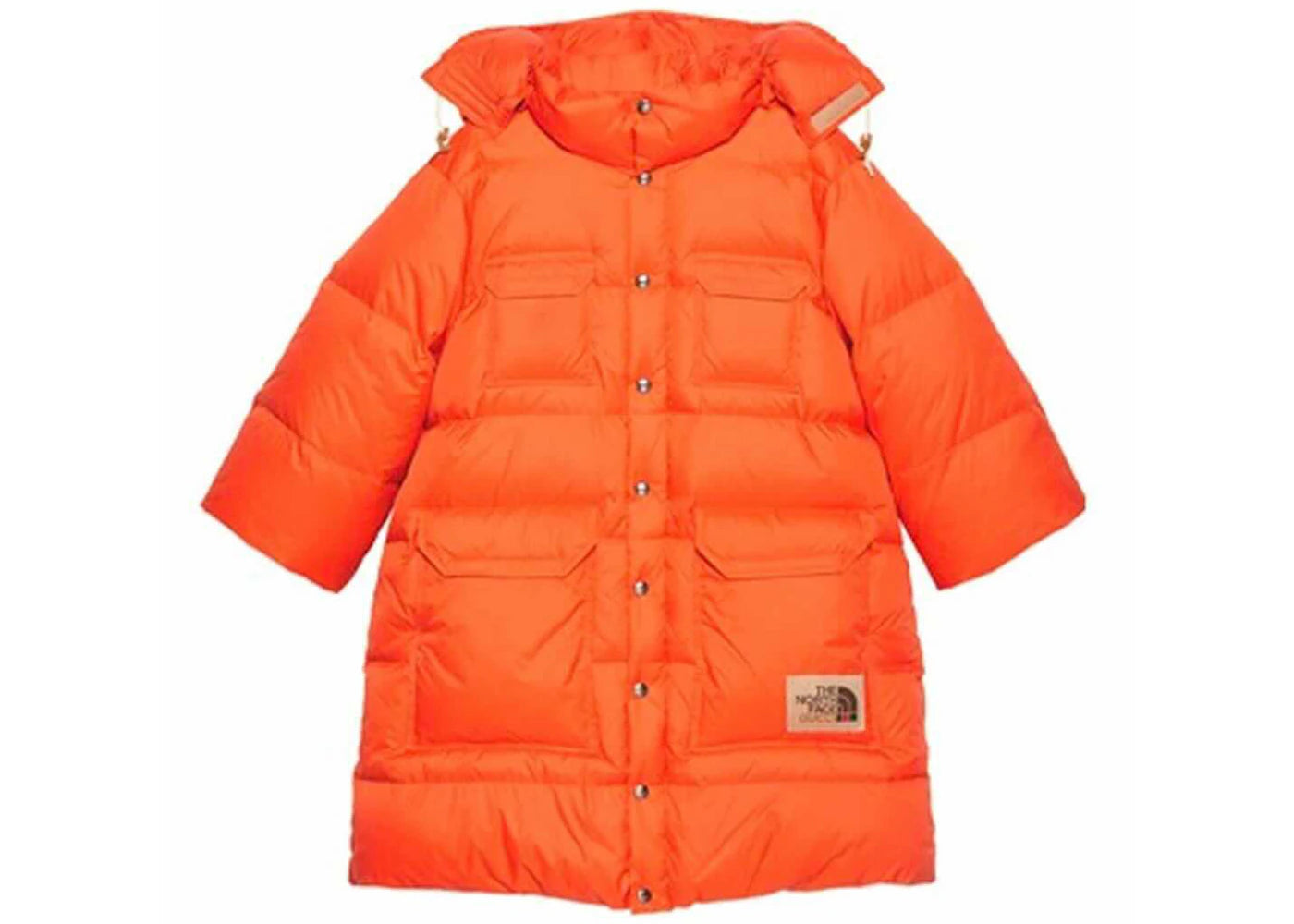 Gucci x The North Face Nylon Jacket Orange