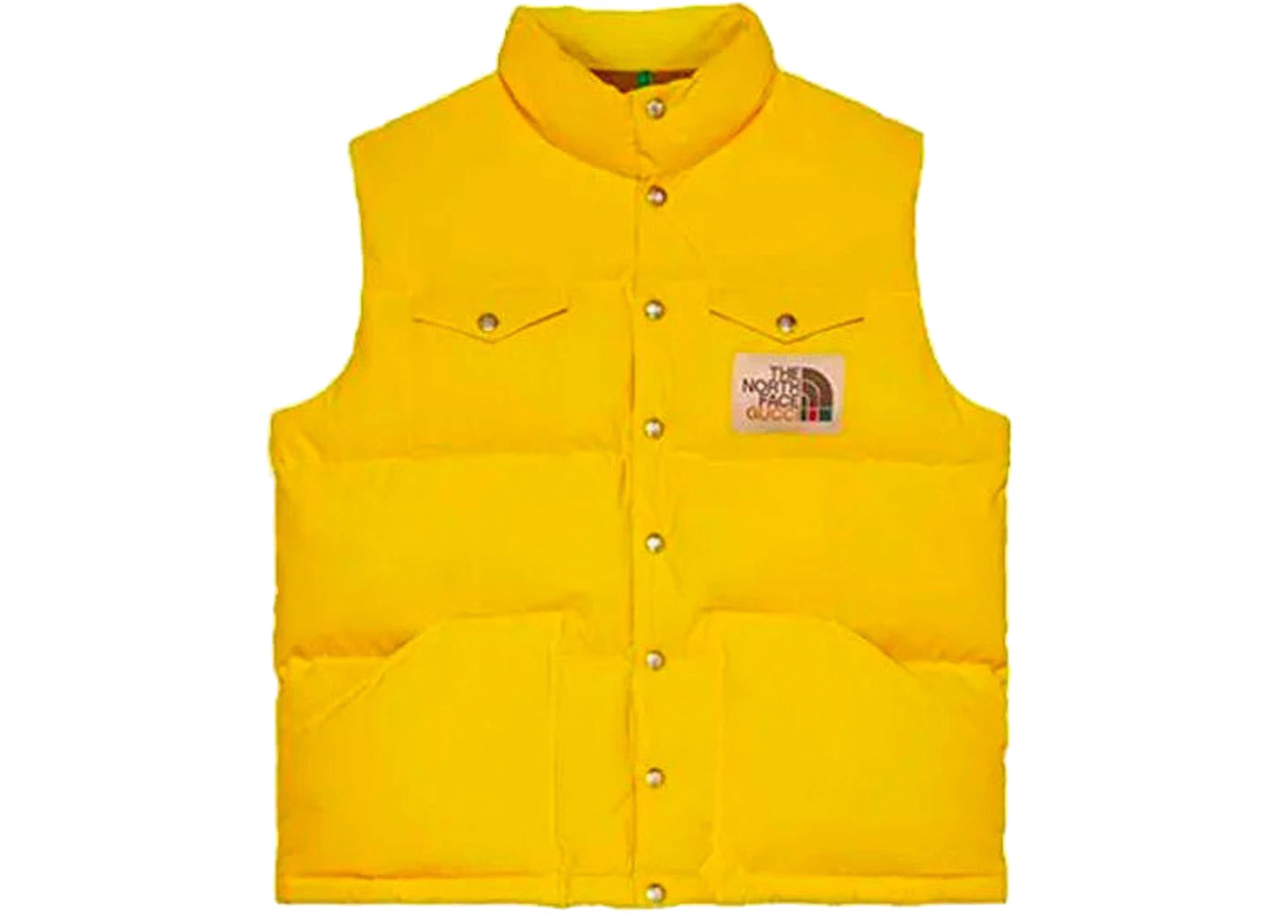 Gucci x The North Face Nylon Vest Yellow