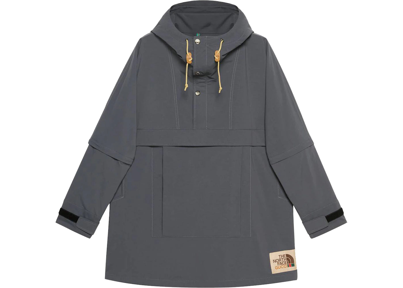 Gucci x The North Face Nylon Windbreaker Gray