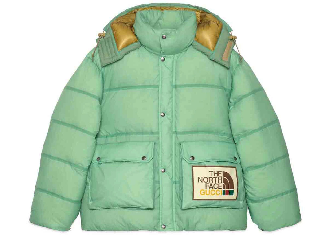 Gucci x The North Face Padded Jacket Aqua