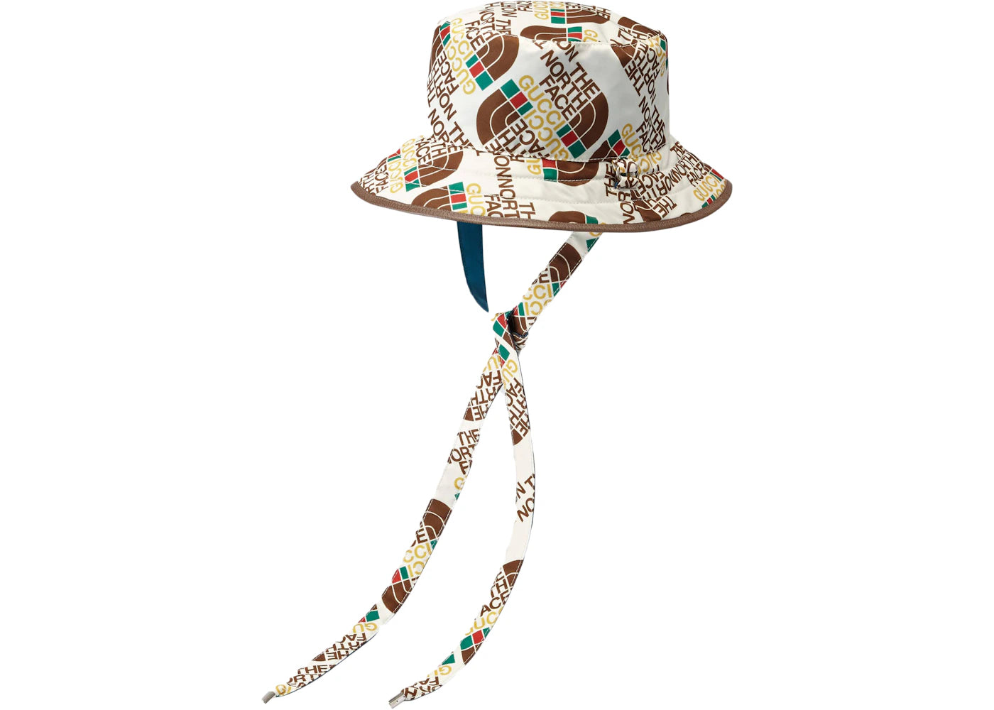 Gucci x The North Face Self Tie Nylon Hat Brown/White