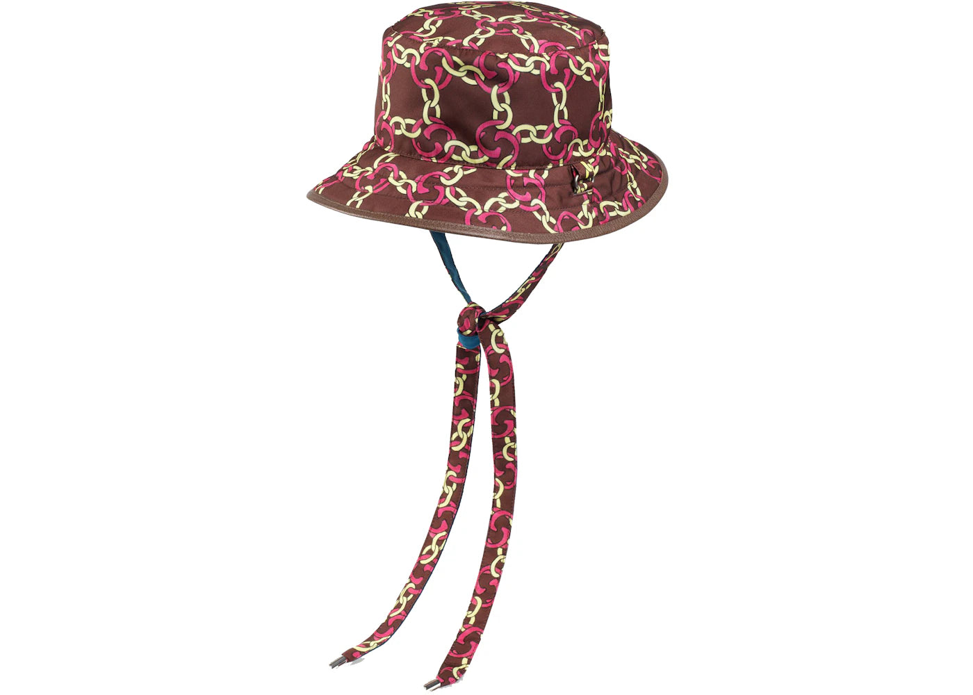 Gucci x The North Face Self Tie Nylon Hat Burgundy Multi