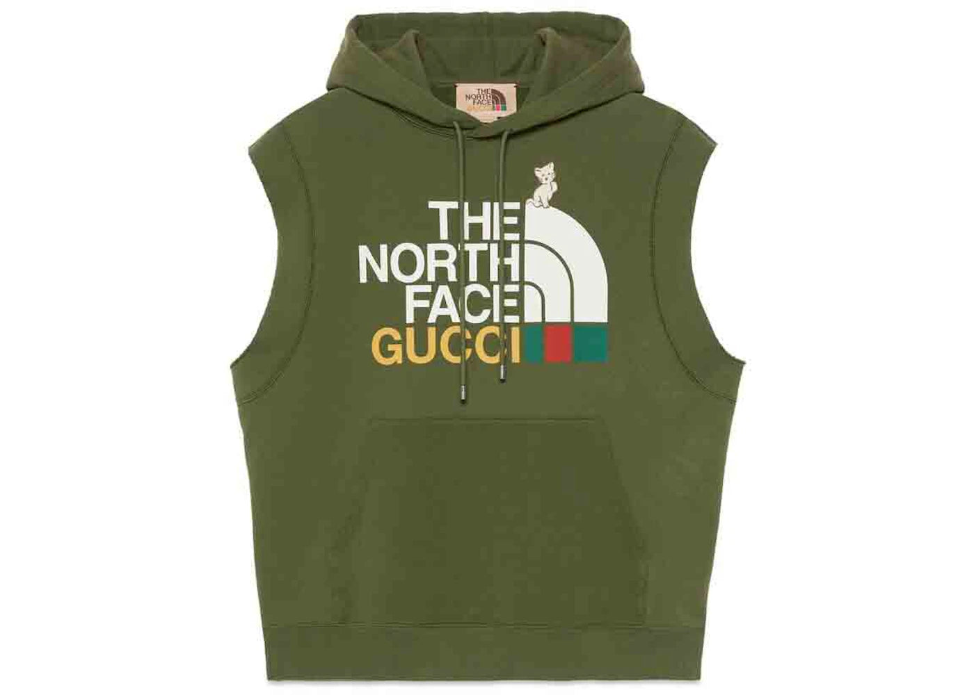Gucci x The North Face Sleeveless Sweatshirt Green