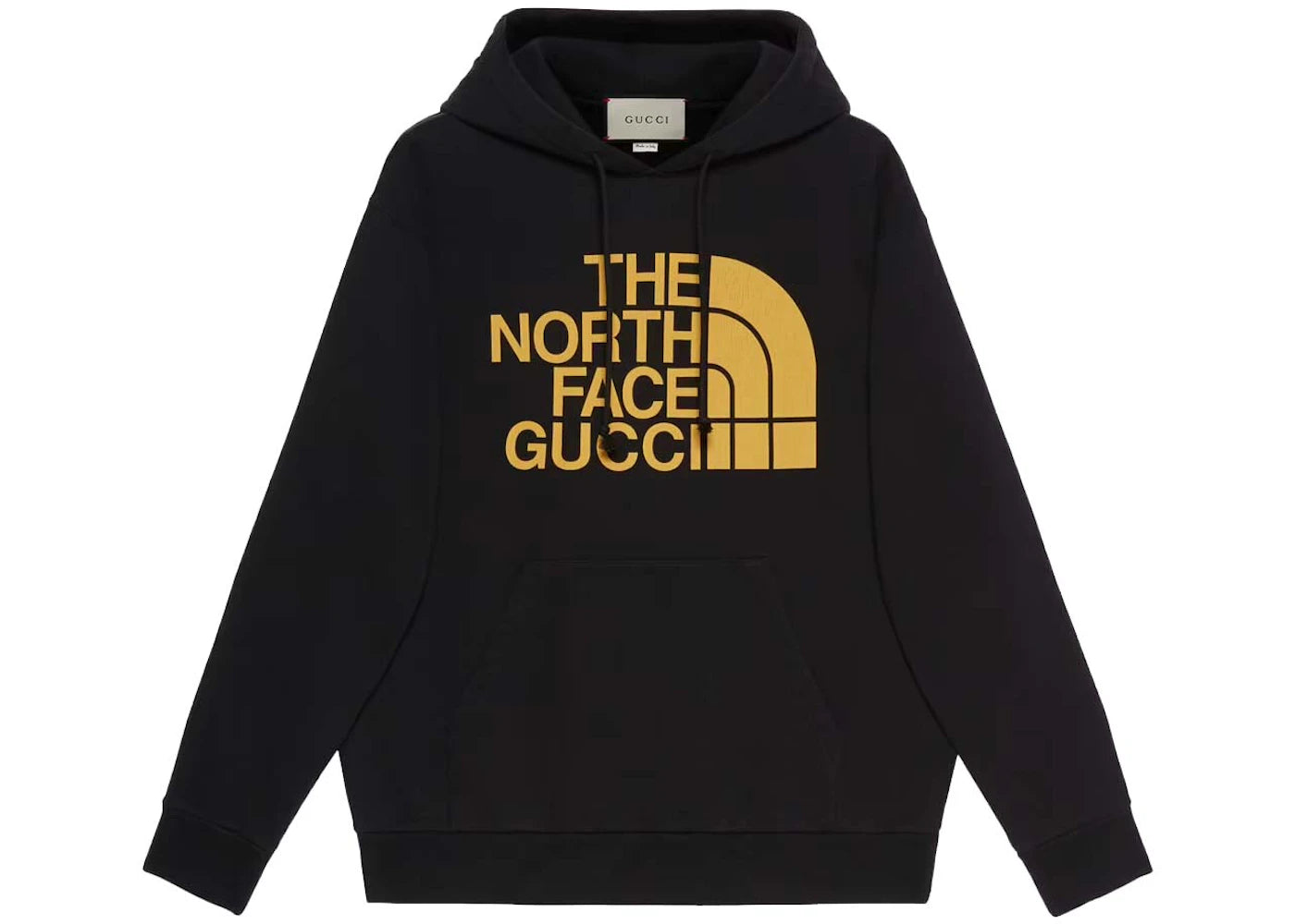Gucci x The North Face Web Print Cotton Sweatshirt Black