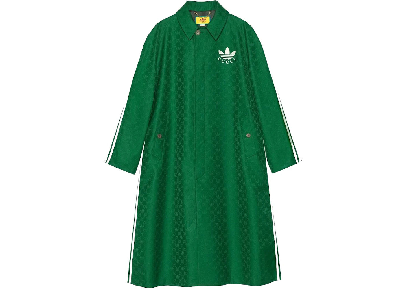 Gucci x adidas GG Trefoil Jacquard Coat Green