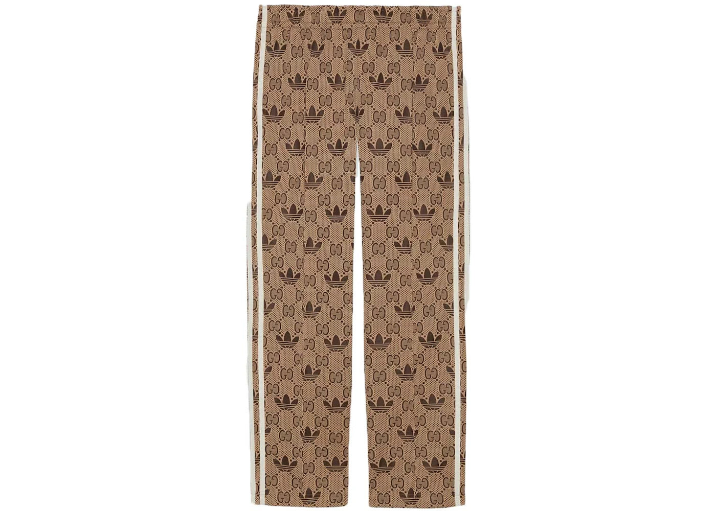 Gucci x adidas GG Trefoil Jacquard Sweatpants Beige/Ebony