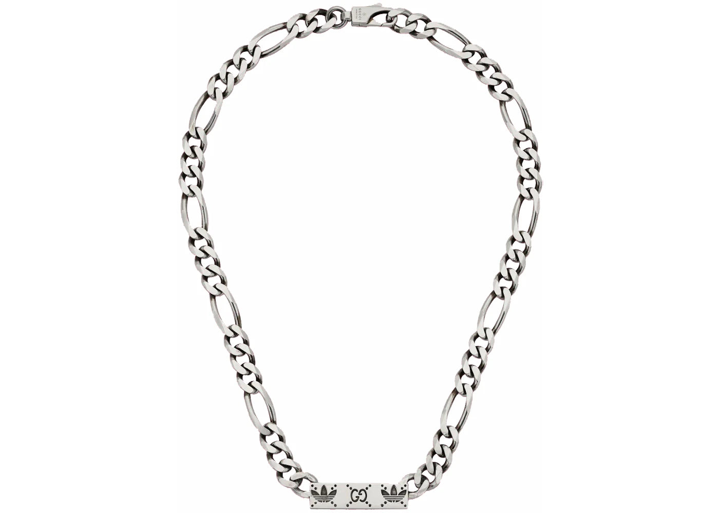 Gucci x adidas Gourmette Chain Necklace Silver