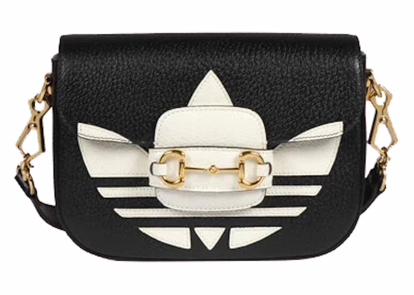 Gucci x adidas Horsebit 1955 Shoulder Bag Black/White