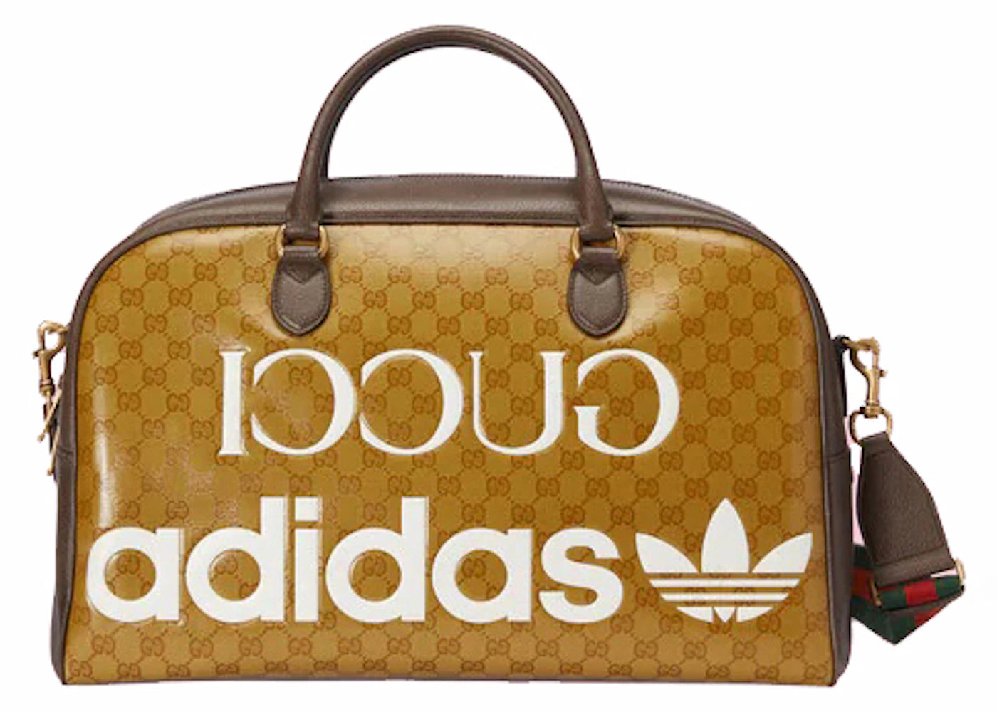 Gucci x adidas Large Duffle Bag Beige/Brown