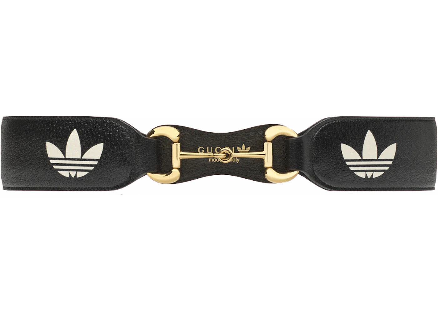Gucci x adidas Leather Horsebit Belt Black