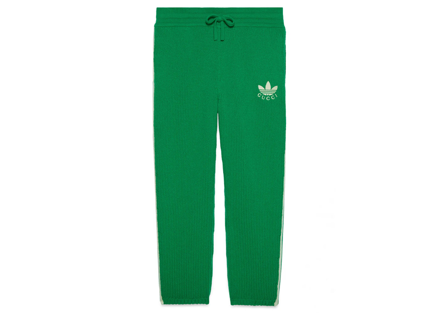 Gucci x adidas Logo Stripes Sweatpants Green