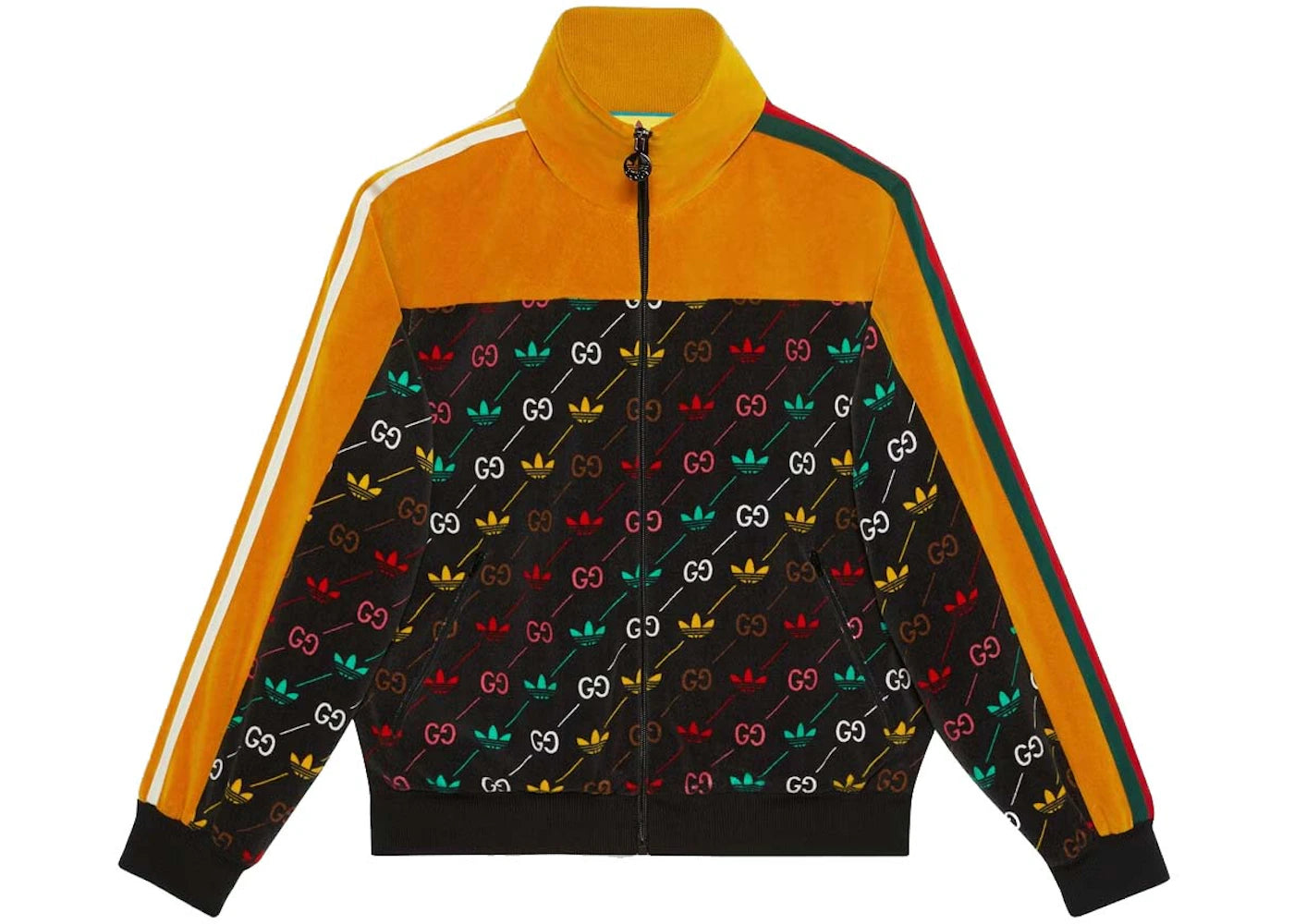 Gucci x adidas Macro GG Zip Jacket Black/Yellow