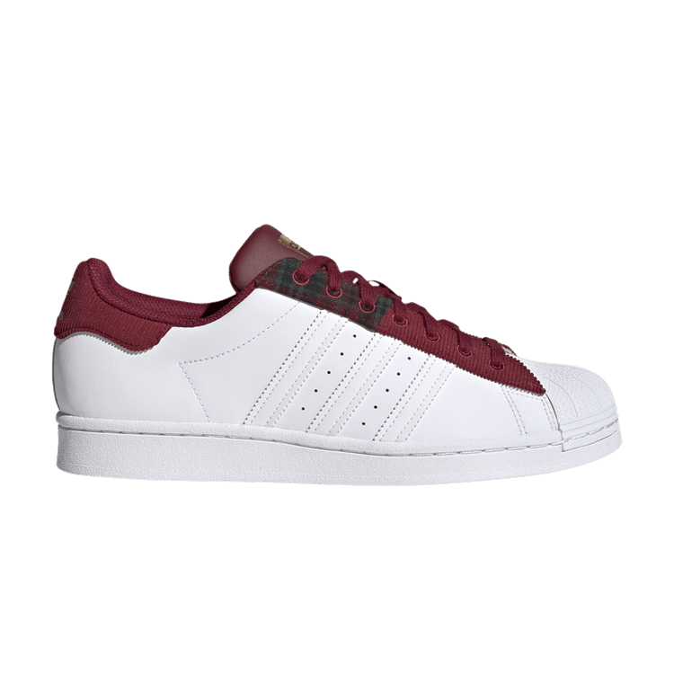 adidas Superstar Collegiate Burgundy Cloud White