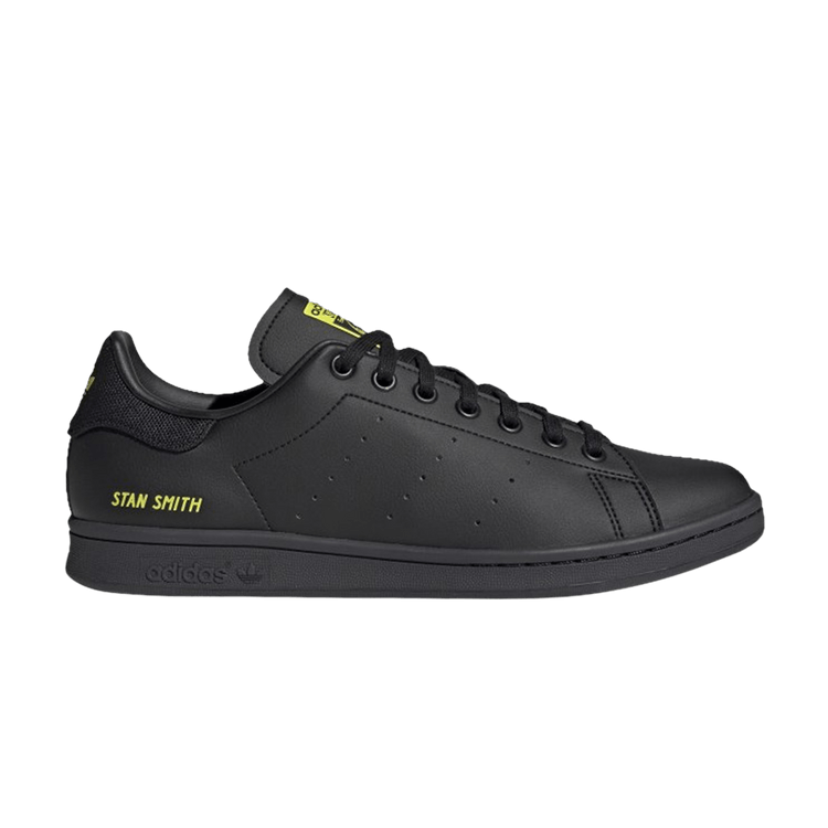 adidas Stan Smith Black Semi Solar Yellow