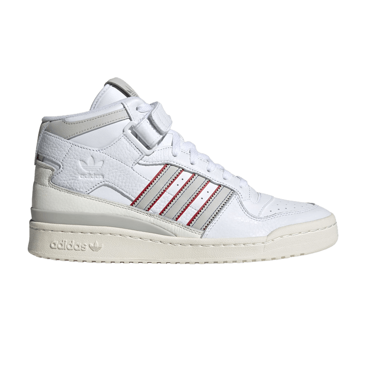 adidas Forum Mid Cloud White Grey Red