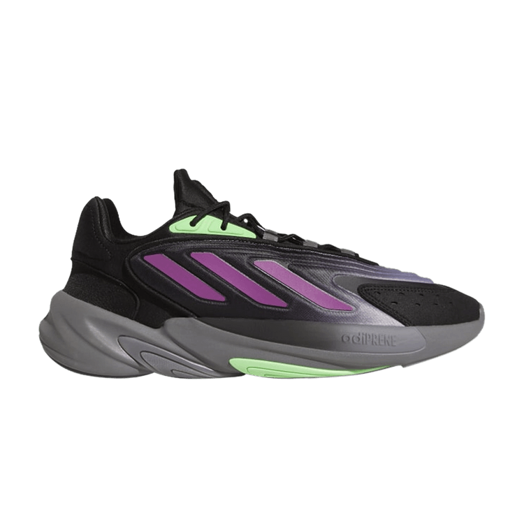 adidas Ozelia Black Purple Screaming Green