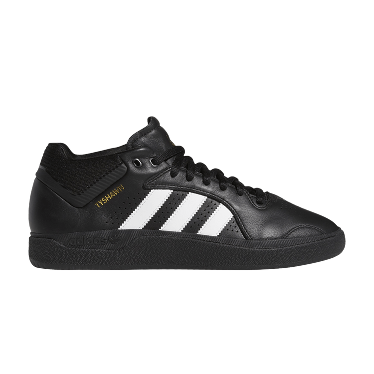 adidas Tyshawn Black White Smooth Leather