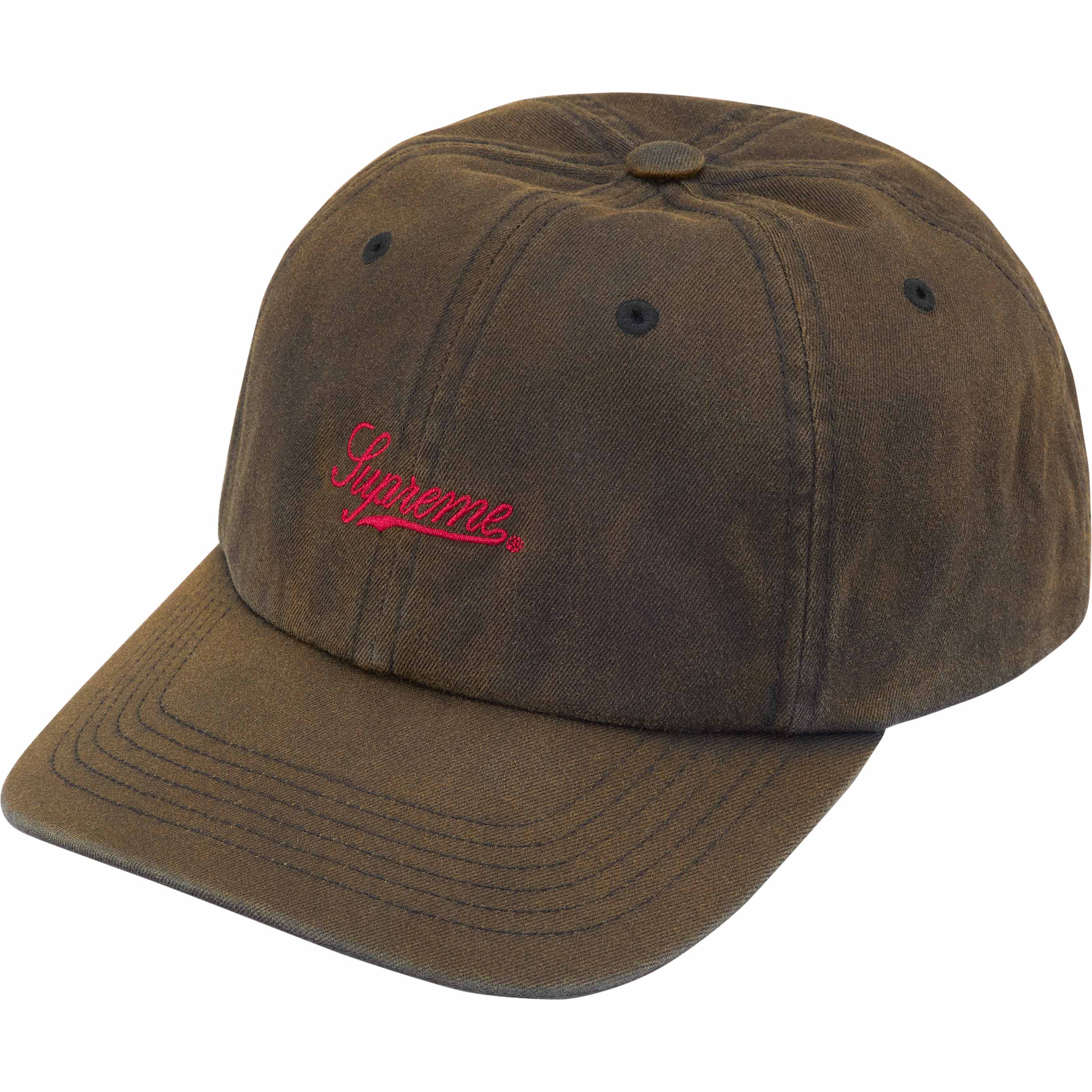 Supreme Bleached Chino 6-Panel - Black