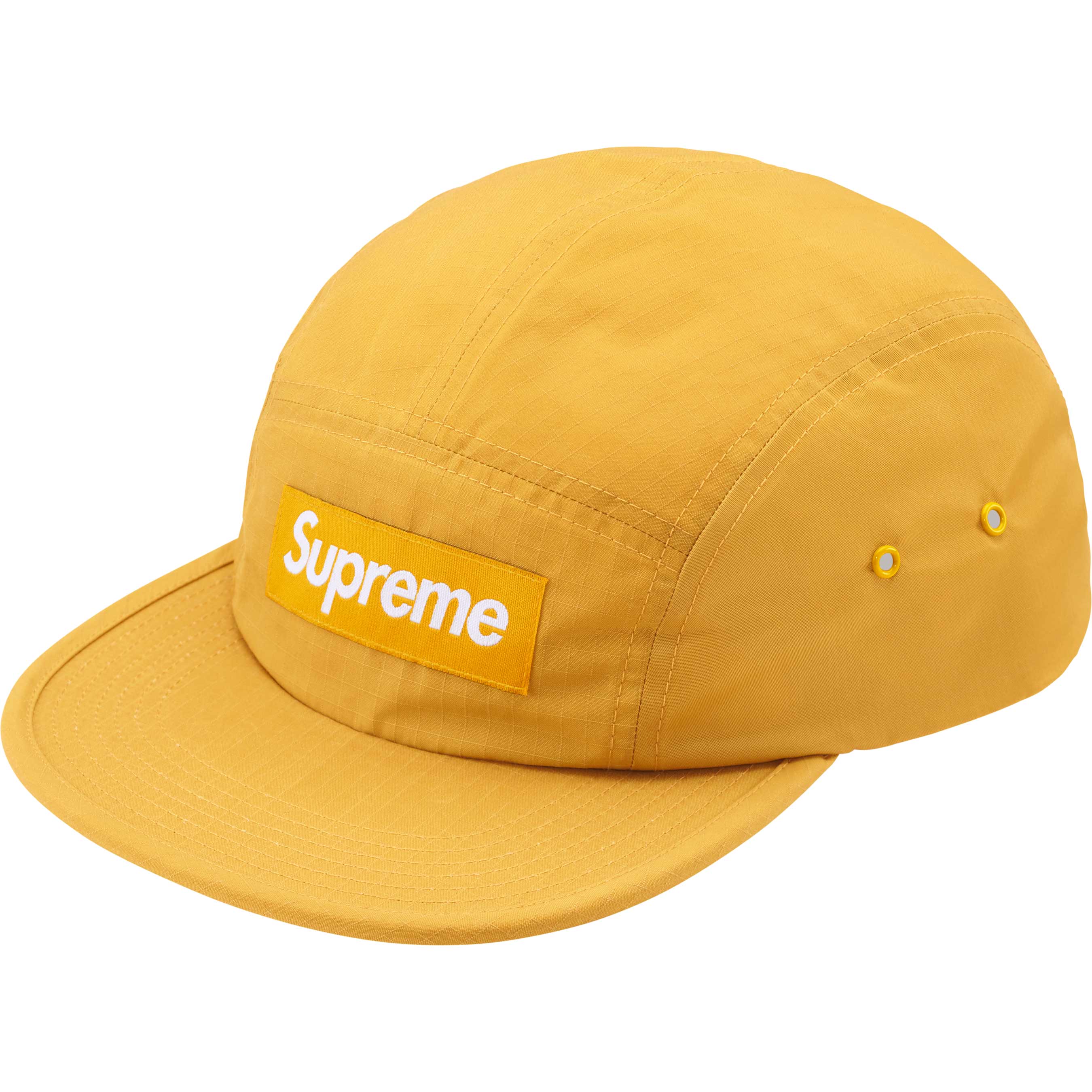 Supreme Waxed Ripstop Camp Cap - Yellow