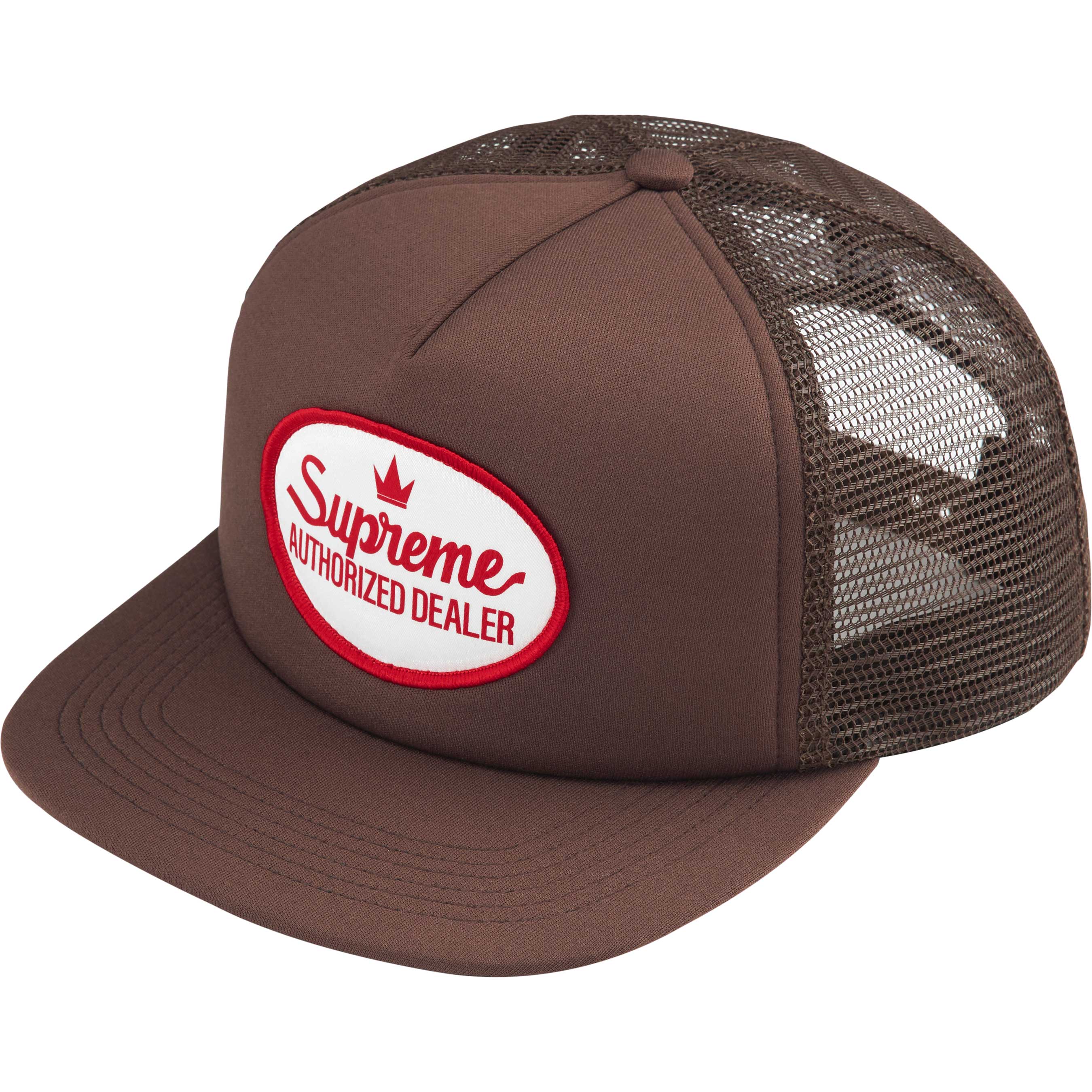 Supreme Authorized Mesh Back 5-Panel - Brown