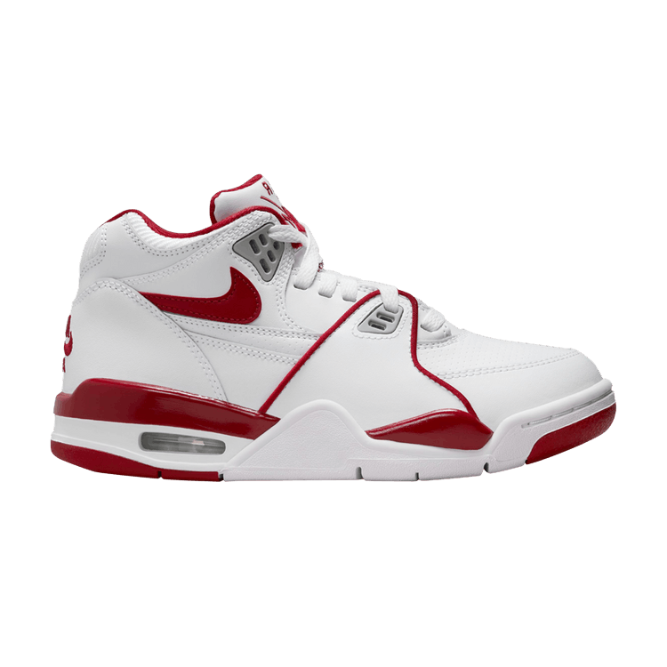 Nike Air Flight 89 White Wolf Grey Varsity Red (GS)