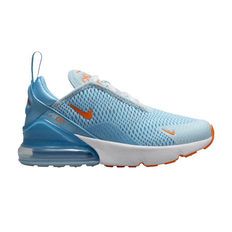 Nike Air Max 270 Glacier Blue Aquarius Blue White Total Orange (PS)