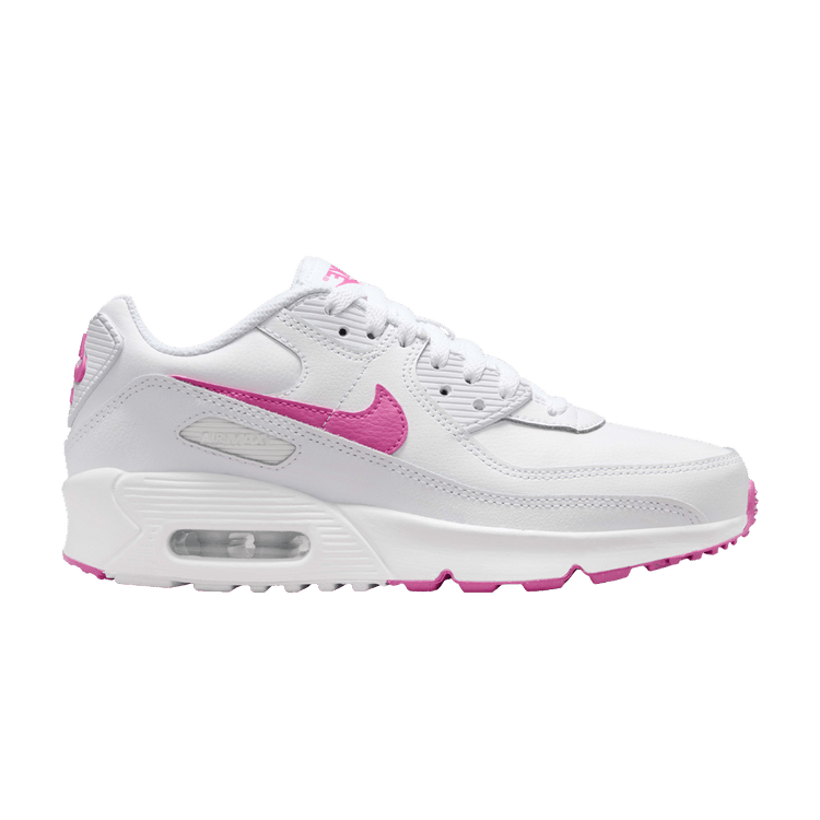 Nike Air Max 90 White Laser Fuchsia (GS)