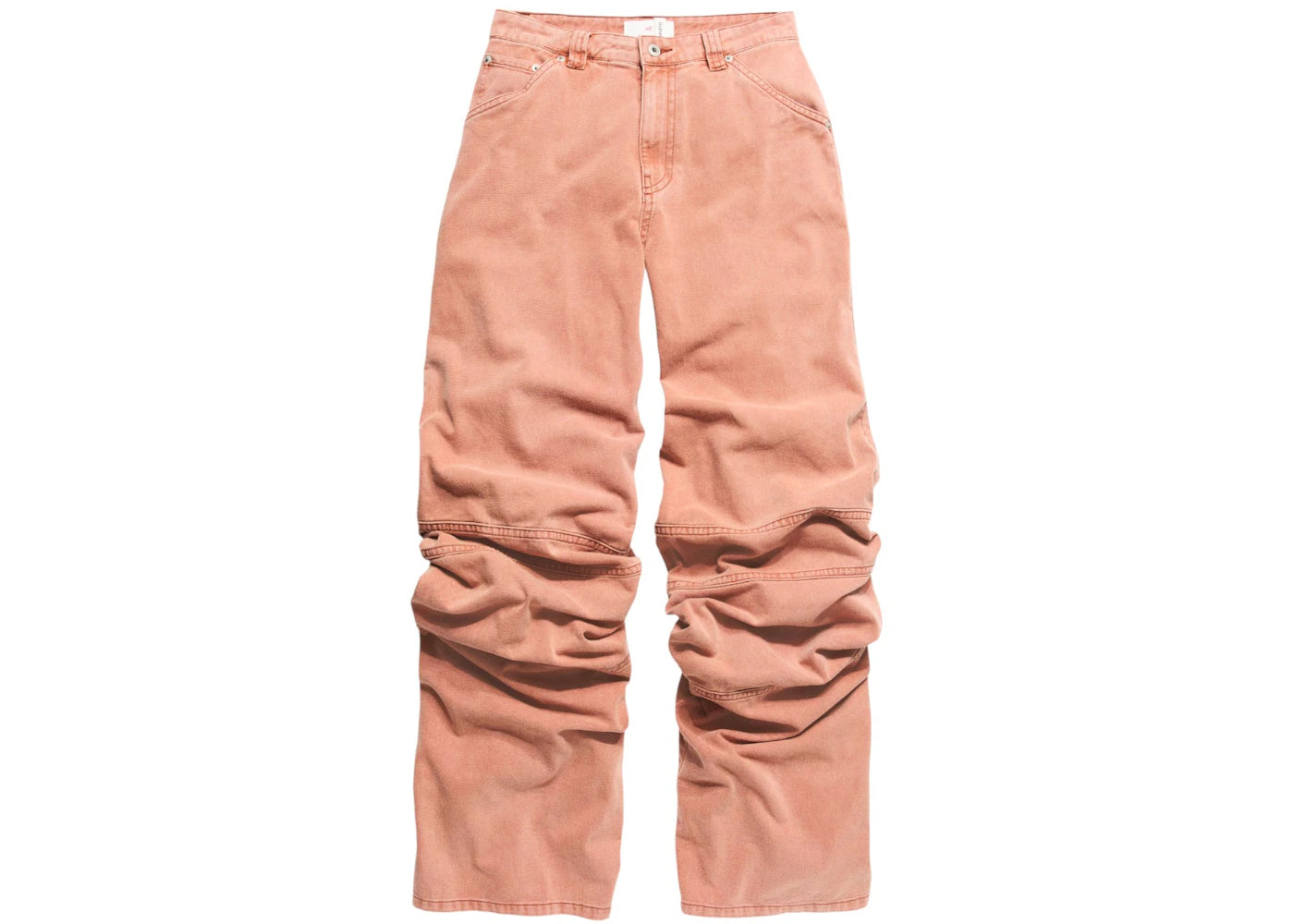H&M x Glenn Martens Slouchy Twill Pants Peach Pink