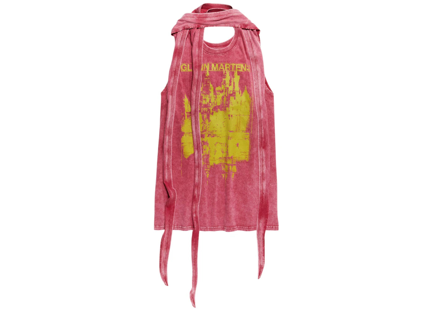 H&M x Glenn Martens Tie-Detail Mini Dress Red
