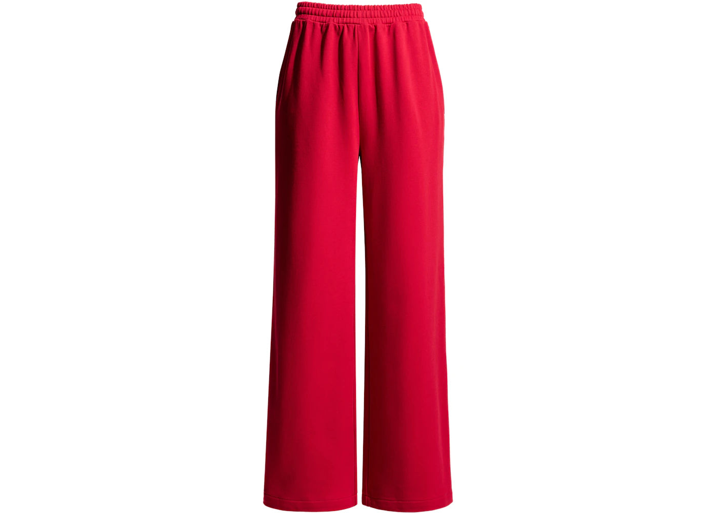 H&M x Magda Butrym Wide-Leg Motif-Detail Joggers Red