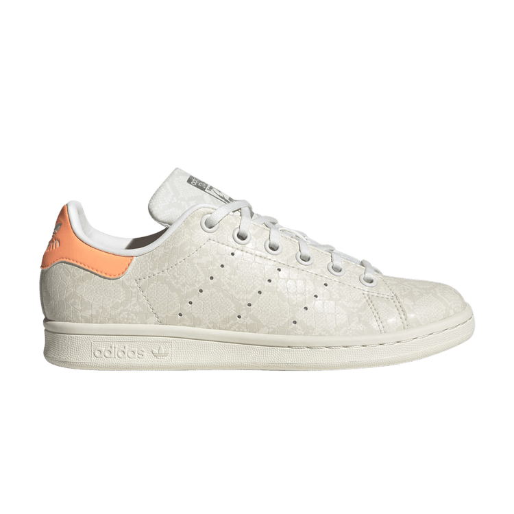 adidas Stan Smith Snakeskin Core White Beam Orange (GS)