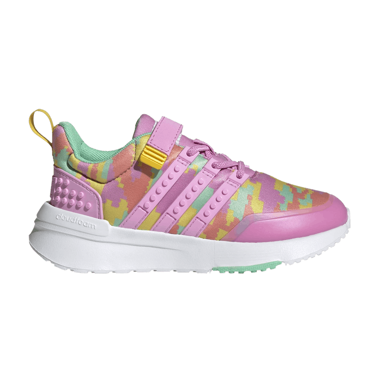 adidas Racer TR21 And Top Strap LEGO Bliss Orchid Eqt Yellow (GS)