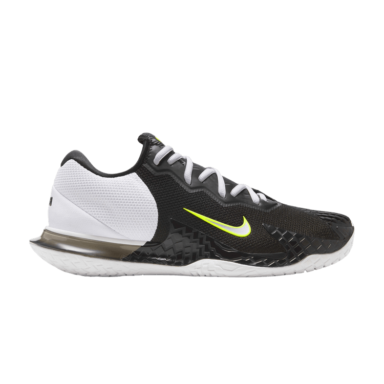 Nike Court Vapor Cage 4 HC Rafa Black White Volt Metallic Silver