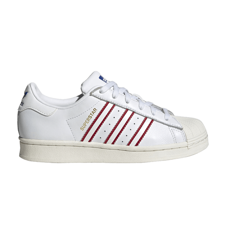 adidas Superstar Cloud White Team Power Red Royal Blue (GS)