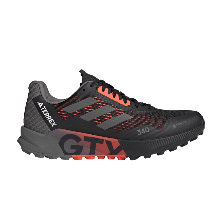 adidas Terrex Agravic Flow Gore-Tex 2.0 Trail Core Black Grey Cloud White