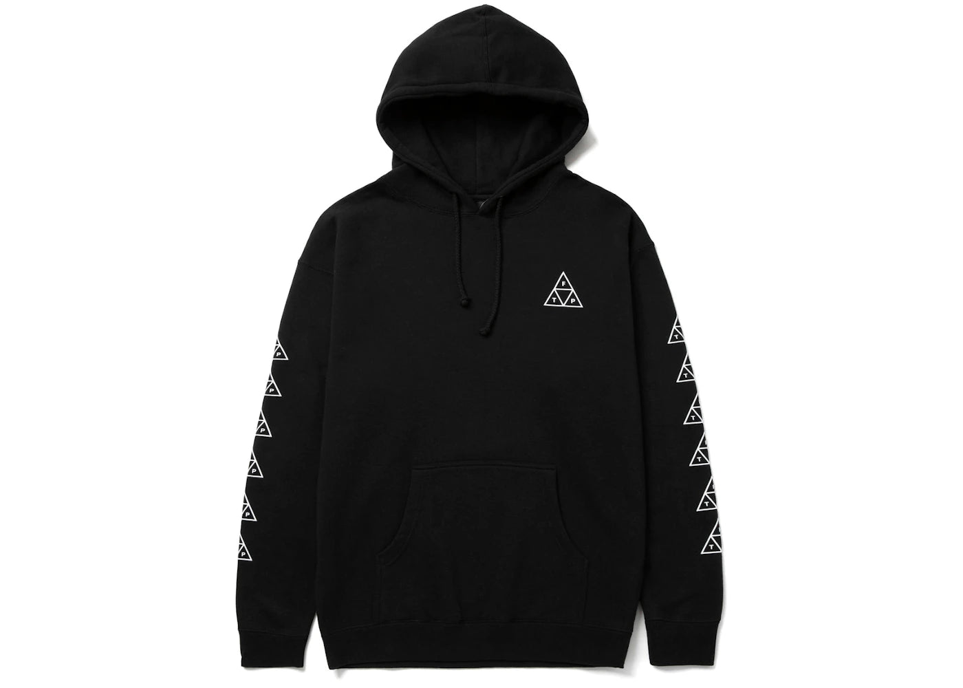 HUF x FTP Triple Triangle Pullover Hoodie Black