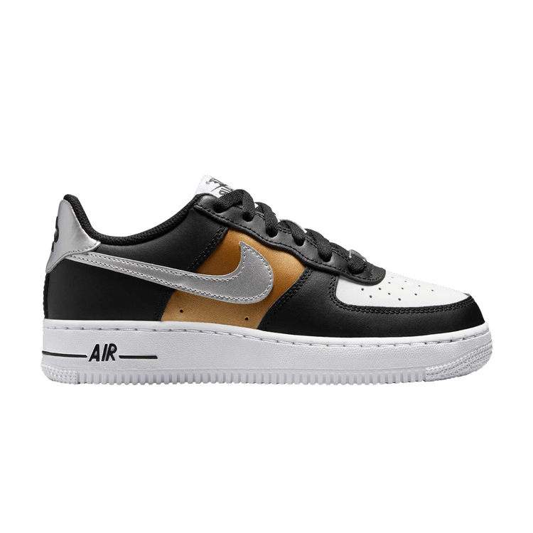 Nike Air Force 1 Low Black Metallic SIlver (GS)