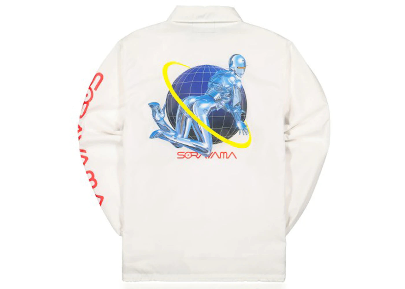 Hajime Sorayama x Medicom Toy Sexy Robot 01 Coach Jacket White