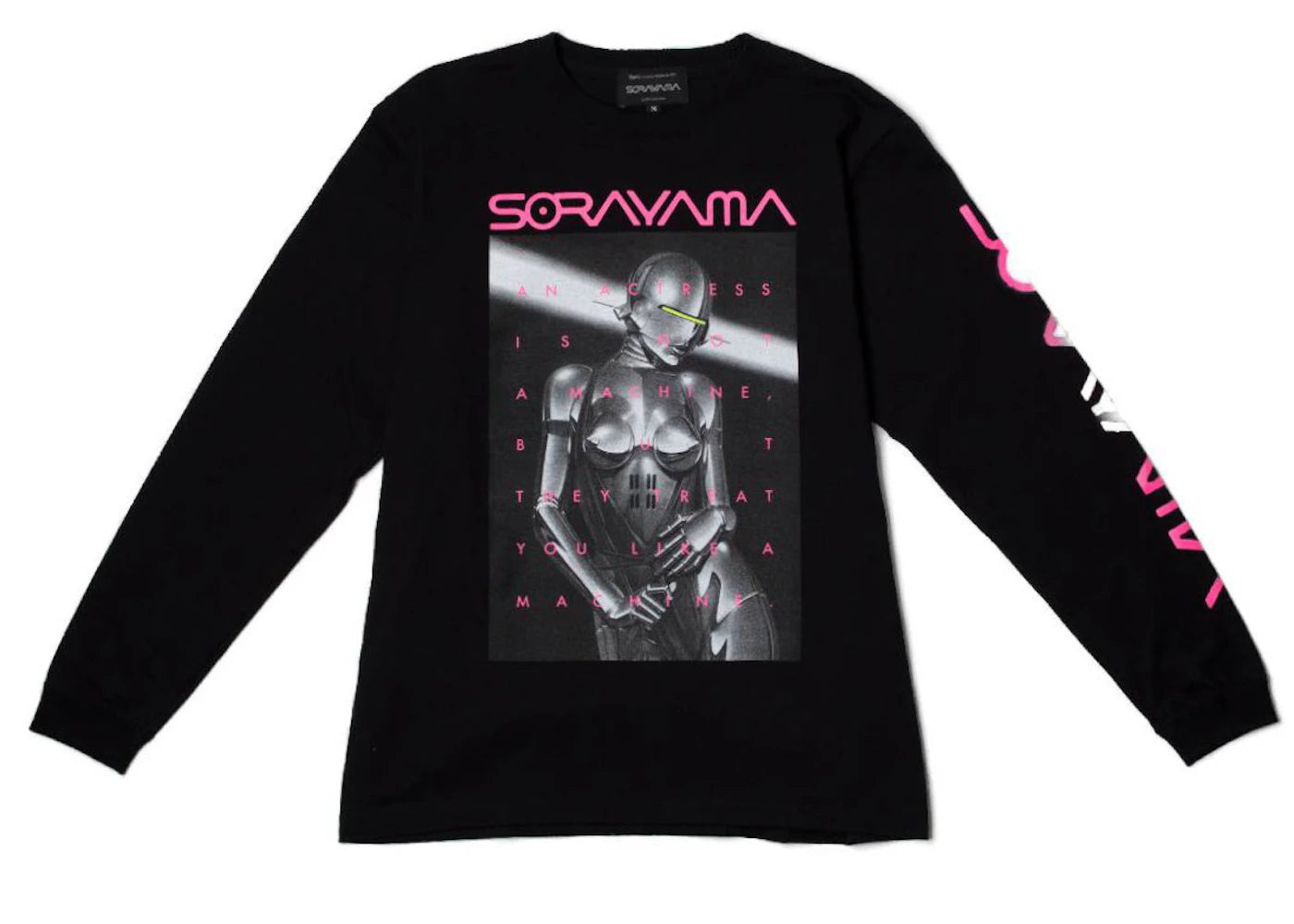 Hajime Sorayama x Medicom Toy Sexy Robot 01 L/S Tee Black