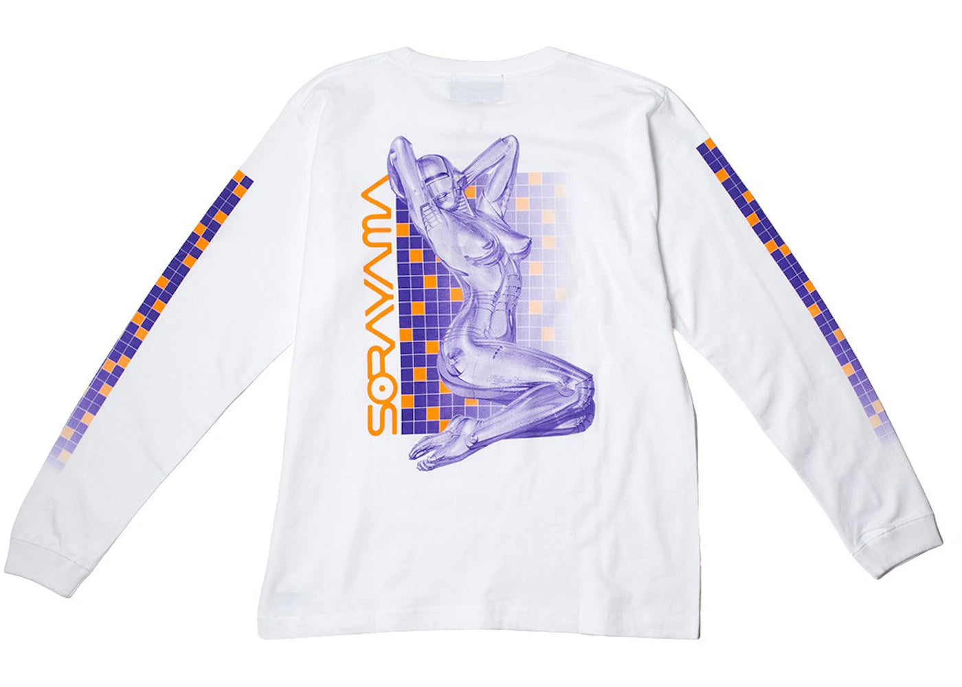 Hajime Sorayama x Medicom Toy Sexy Robot 02 L/S Tee White/Blue