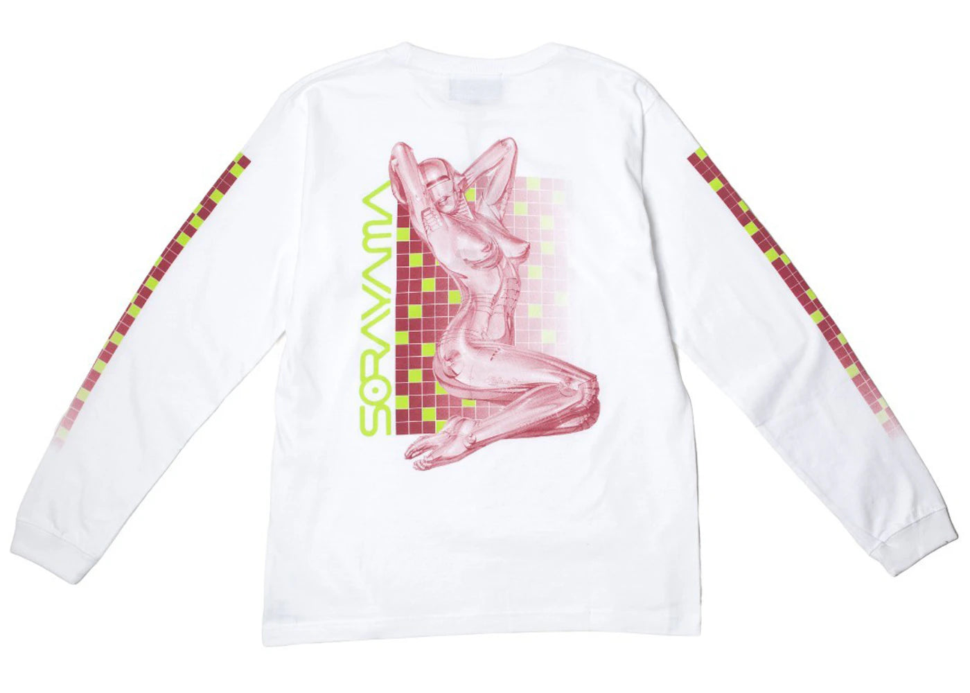 Hajime Sorayama x Medicom Toy Sexy Robot 02 L/S Tee White/Burgundy