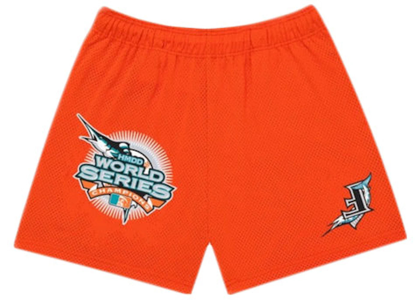 Happy Memories Don't Die Marlins Basketball Short Orange