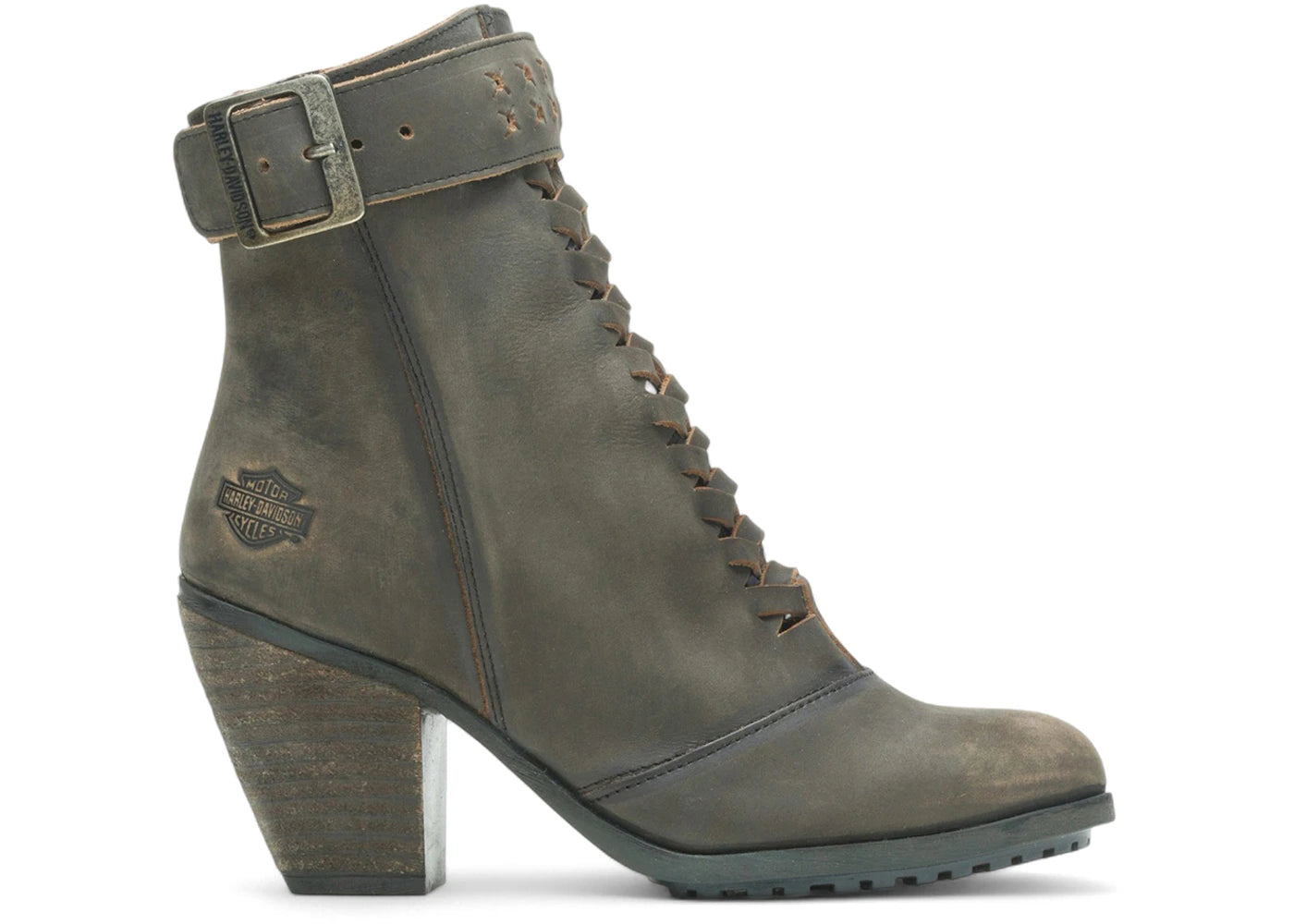 Harley-Davidson Calkins LS 8" Boots Smoke Gray (Women's)