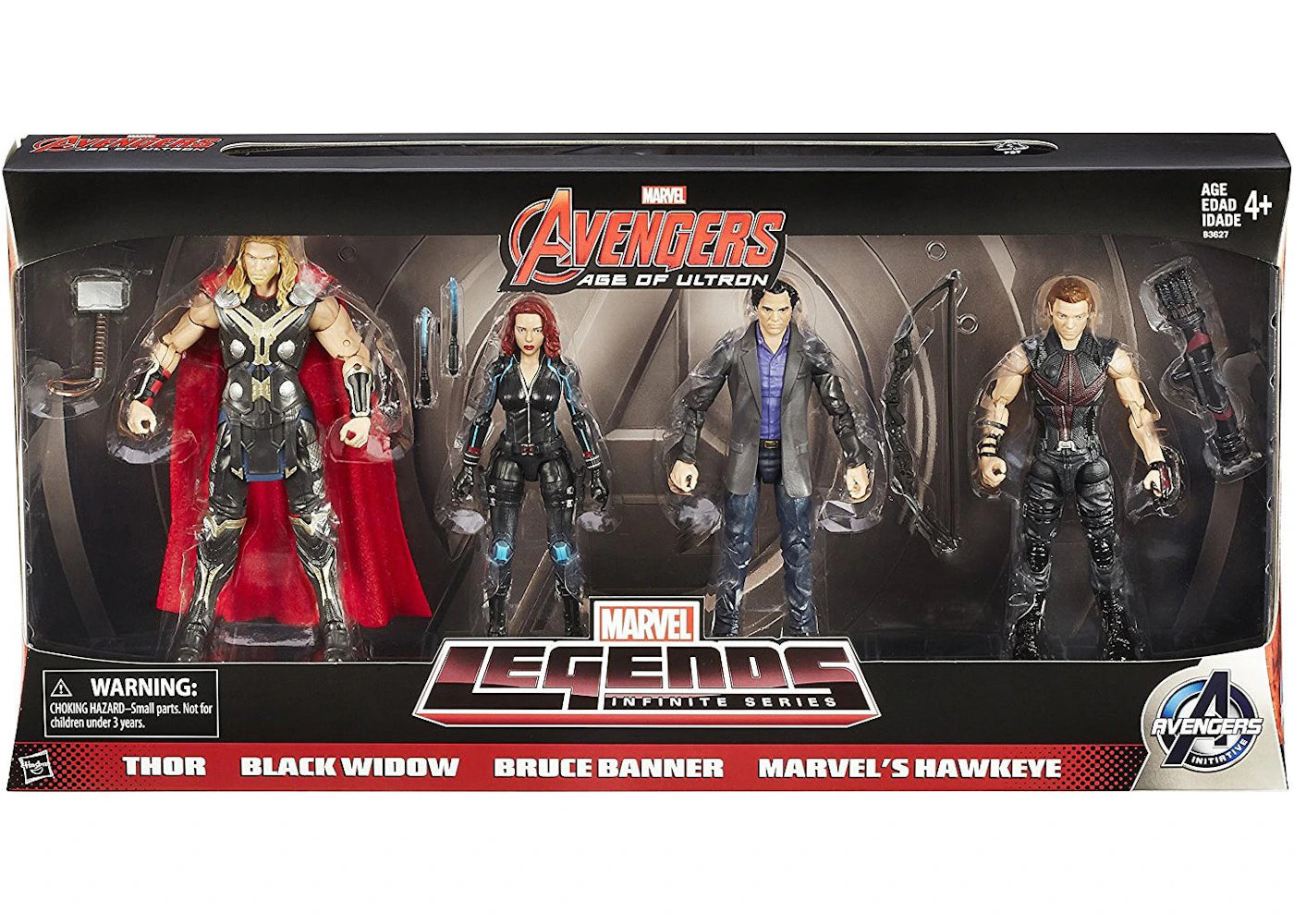 Hasbro Marvel Legends Avengers Age of Ultron 4-Pack Action Figure ...