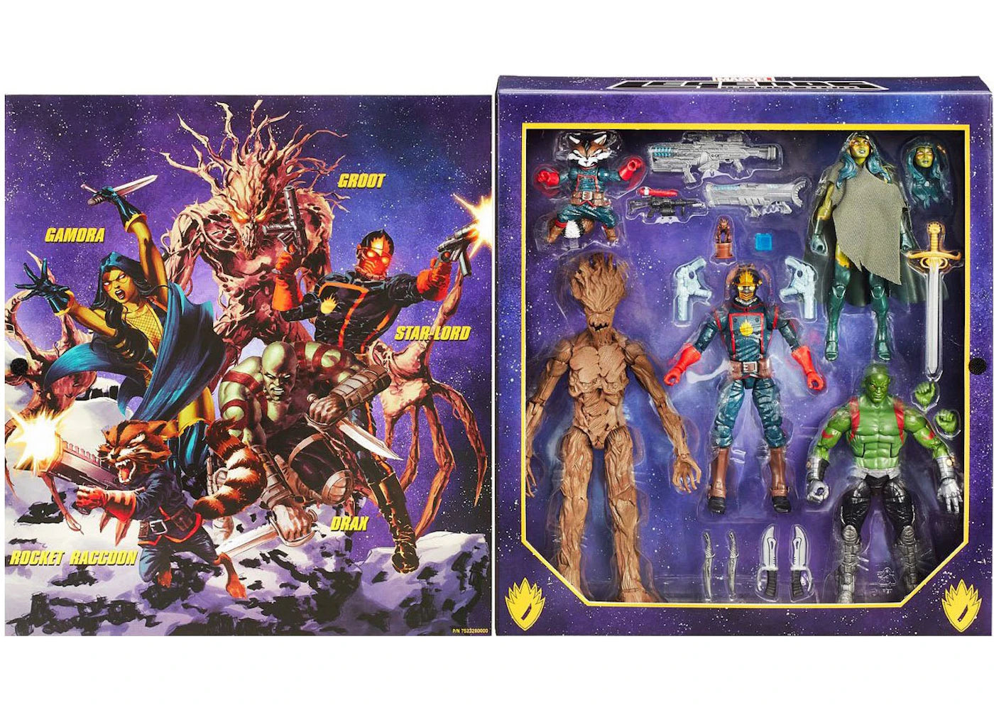 Hasbro Marvel Legends Guardians of Galaxy Box Set Action Figure – Side ...