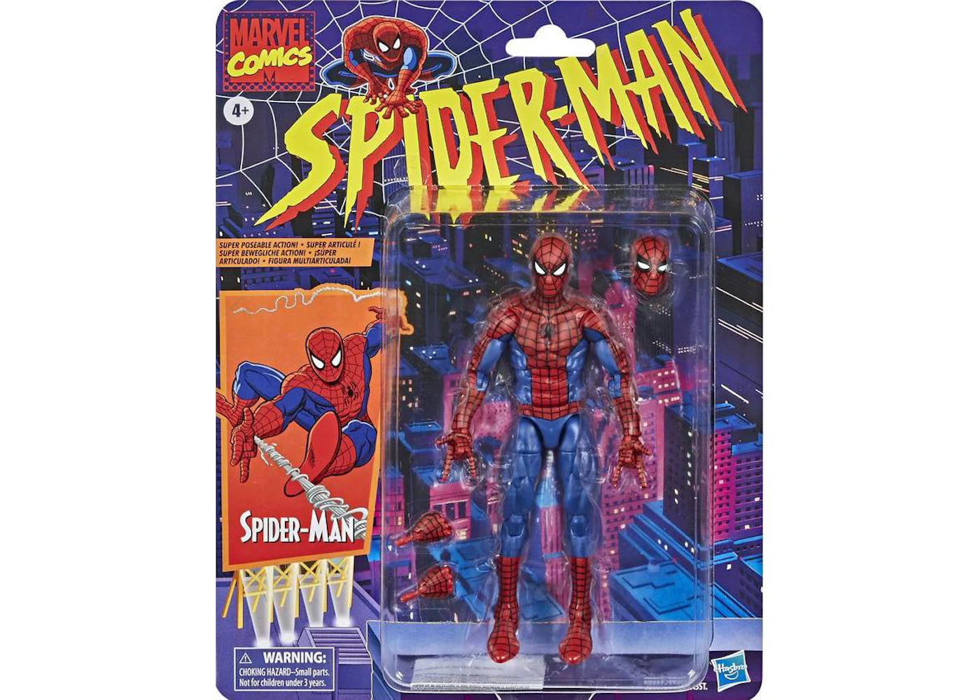 Hasbro Marvel Legends Spider Man Retro Collection Action Figure – Side ...