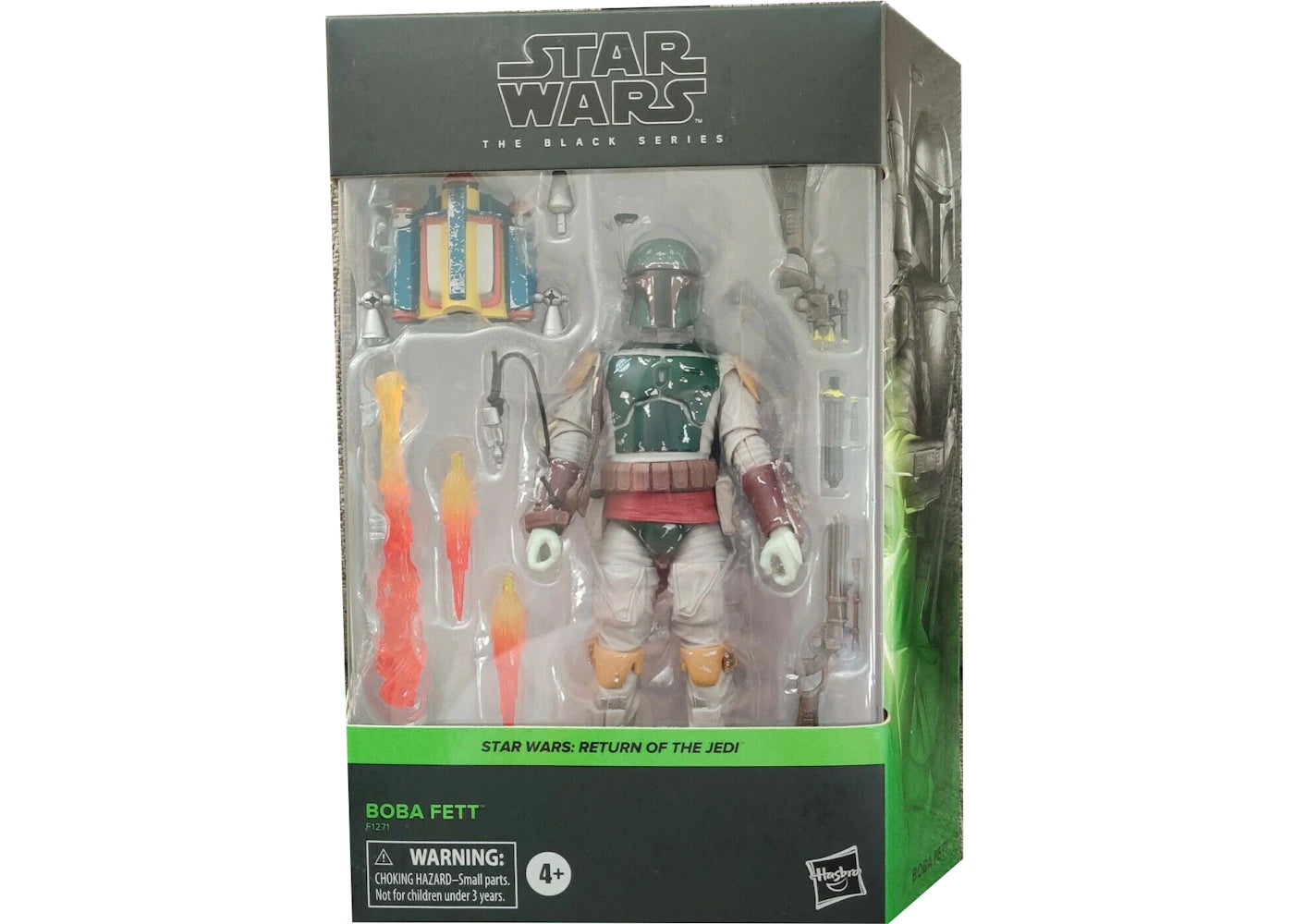 Hasbro Star Wars The Black Series Boba Fett (ROTJ) Action Figure – Side ...