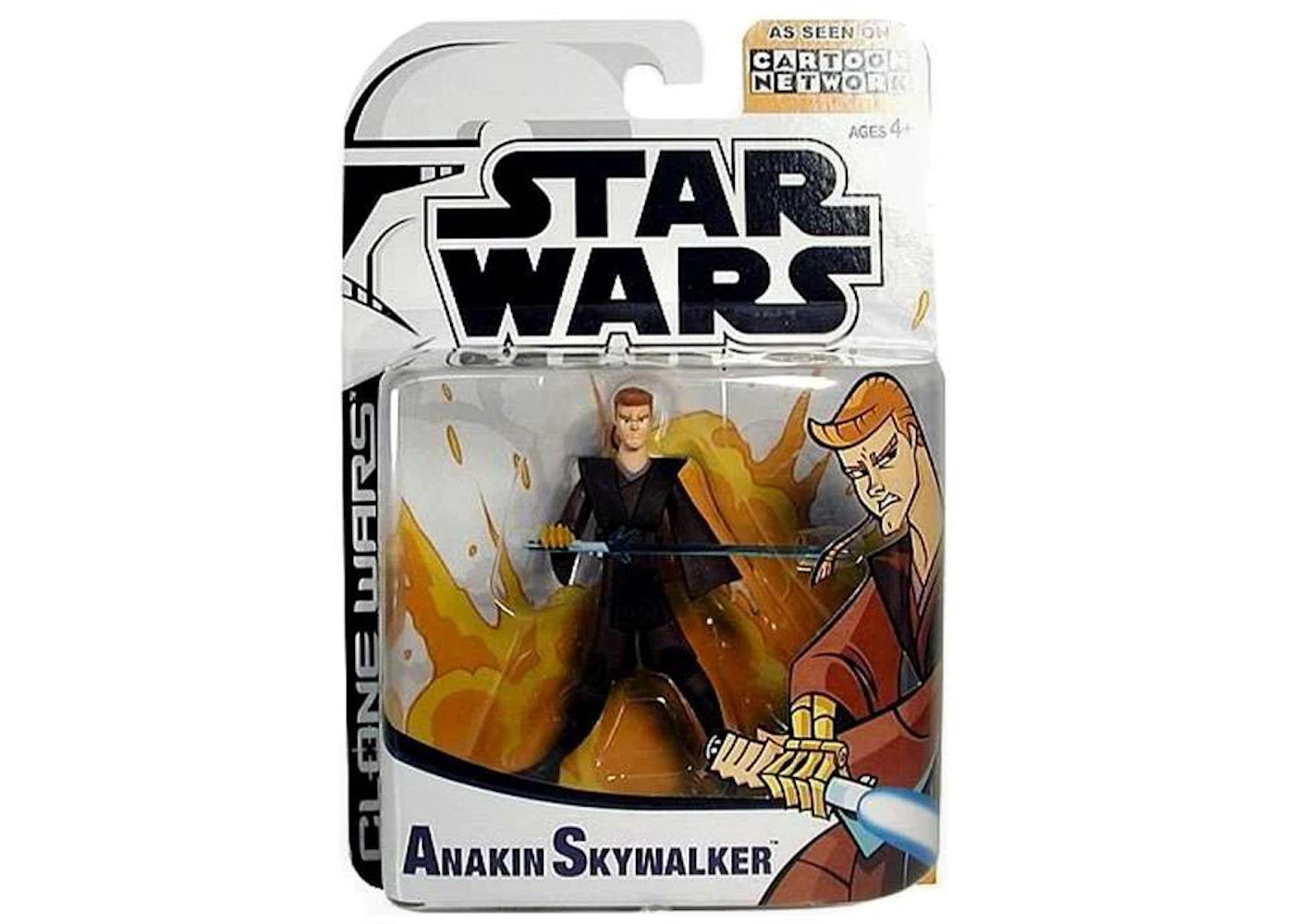Hasbro Star Wars Cartoon Network Anakin Skywalker Action Figure – Side ...
